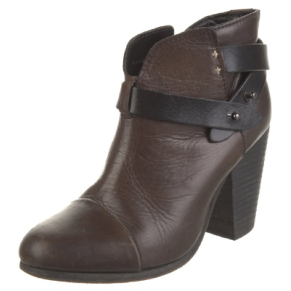 Rag & Bone Harrow Boot Brown/Black Leather Size 6.5